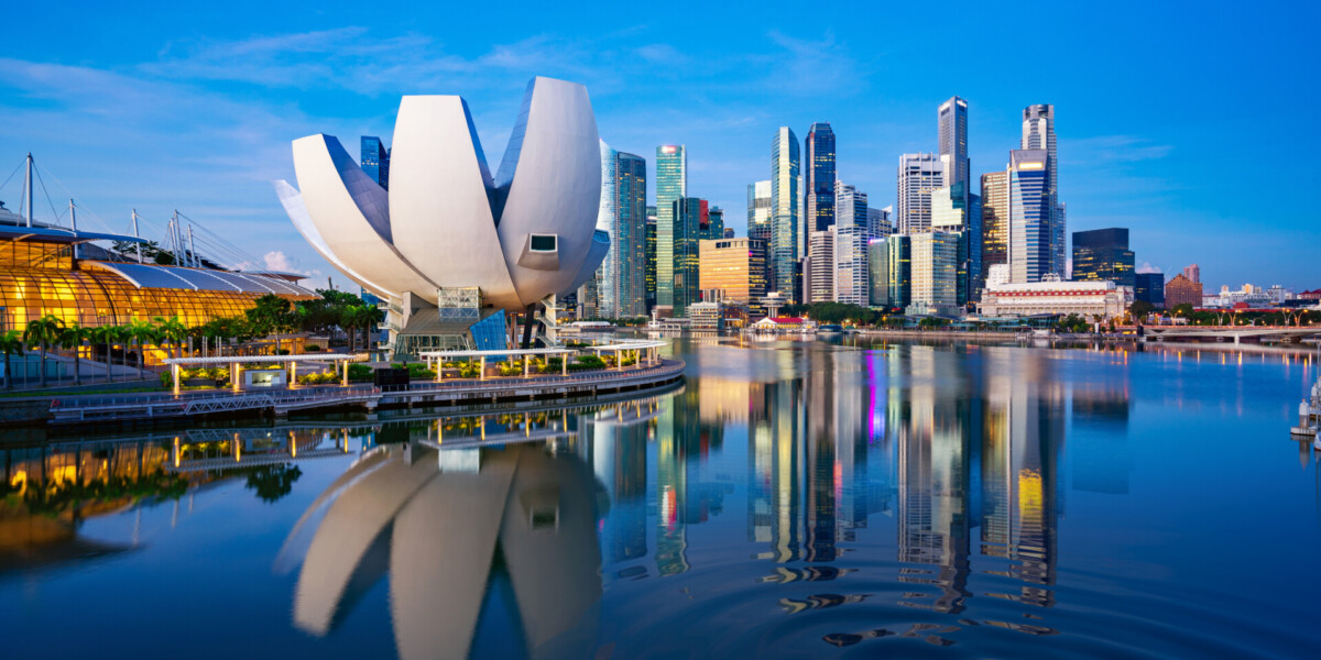 Singapore,City,And,Sunrise,Sky,In,Harbour,Side,View,Of Singapore,City,And,Sunrise,Sky,In,Harbour,Side,View,Of